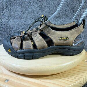 Keen Newport Hiking Sandals Mens Size 10 Brown Leather Waterproof Trail Shoes
